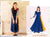 Mustard Yellow Indigo Hand Block Print Indo Western Gown Dress