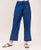 Indigo Pants with Ladder Lace