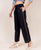 Black Cotton Embroidered Palazzo Pants