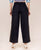 Black Cotton Embroidered Palazzo Pants