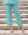 Baby Blue Linen Solid Pants