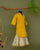 Sunlit Mustard Embroidered Kurta Set for Baby Girl