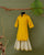 Sunlit Mustard Embroidered Kurta Set for Baby Girl