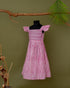 Pink Striped Hand Block Printed Dress