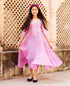 Pink Gota Frill Long Dress for Baby Girl