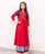 Long Kurta with Hand Block Printed Skirt For Baby Girl