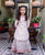 Pink Embroidered Straight Short Kurta with Printed Sharara