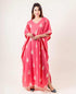 Pink Hand Block Printed Kaftan With Beautiful Motifs