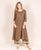 Eesha Brown and Beige Kurta