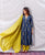 Indigo and Ochre Block Printed A -Line Kurta