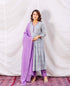 Nagma Purple Lurex A Line Kurta