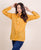 Yellow Striped Hand Block Printed Shirt Top