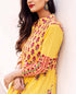 Yellow Tier Hand Block Printed Long Dress