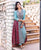 Front Slit Long Block Printed Kurta with Straight Pants