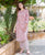 Pink and White block Printed Kurta