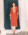 Gargi Red Jaal Printed Kurta