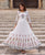 Dahila White Butta Printed Tiered Dress