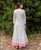 Irya White and Peach Angrakha Dress