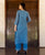 Prussian Blue Embroidered Kurta