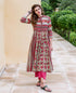 Multi Printed Flared Kurta