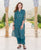 Teal Embroidered Kurta