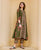 Olive and Red Kurta Set with Detachable Jacket