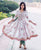 White Anarkali Hand Block Printed Kurta Dress