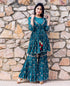 Peacock Blue Hand Block Printed Kurta