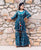 Peacock Blue Hand Block Printed  Sharara Set