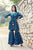 Peacock Blue Hand Block Printed  Sharara Set