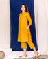 Mustard Linen Kurta