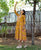 Canary Yellow and Pink Hand Block Printed Kurta