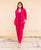 Ruby Pink Linen Power Suit