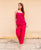 Ruby Pink Linen Power Suit