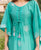 Sea Green Hand Block Printed Kaftan