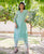 Sea Green Block Printed Kurta