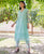 Sea Green Block Printed Kurta