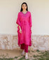 Pink Mirror Embroidery Kaftan