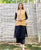 Block Printed Yellow Chanderi Jacket