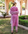 Dharti Pink Hand Block Printed Straight Suit