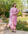 Pink Hand Block Printed and Embroidered Kurta