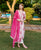 Tia Peach and Pink Block Printed Kurta