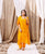 Yellow Embroidered Kaftan Set