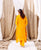 Yellow Embroidered Kaftan Set