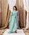 Turquoise Tranquility Organza Kurta