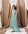 Turquoise Tranquility Organza Kurta