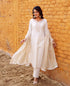 Lustrous Ivory Jacquard Kurta