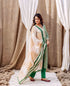 Priya's Emerald Green Booti Printed Dupatta