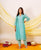 Aqua Breeze Chanderi Silk Kurta