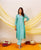 Aqua Breeze Chanderi Silk Kurta